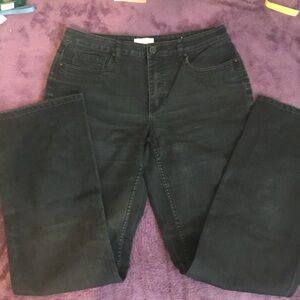 EUC Goldwater Creek Women’s Black Blue Jeans